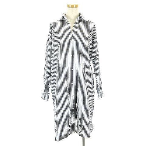 中古 スピック スパン Spick Span ワンピース シャツ ストライプ 長袖 ネイビー ホワイト レディースの通販はau Pay マーケット ブランド古着のベクトル