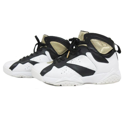 【中古】ナイキ NIKE 725093-140 エア ジョーダン AIR JORDAN 7 RETRO C&C 28 マルチカラー 白 ホワイト 黒  ブラック メンズ｜au PAY マーケット