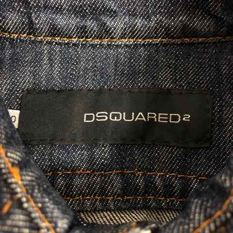 【美品】DSQUARED2 ディースクエアード Gジャン デニムジャケット 黒