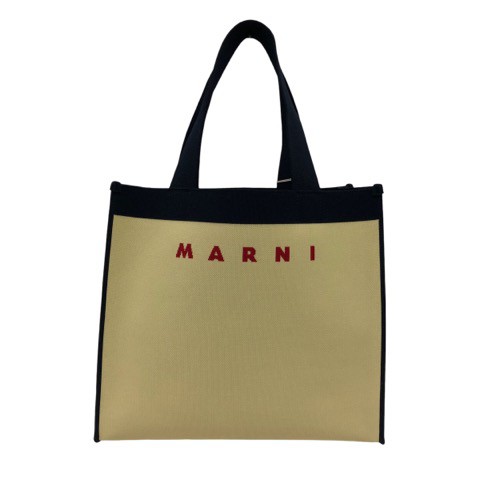 中古】マルニ MARNI ハンドバッグ ブランドロゴ ジャガード ポーチ