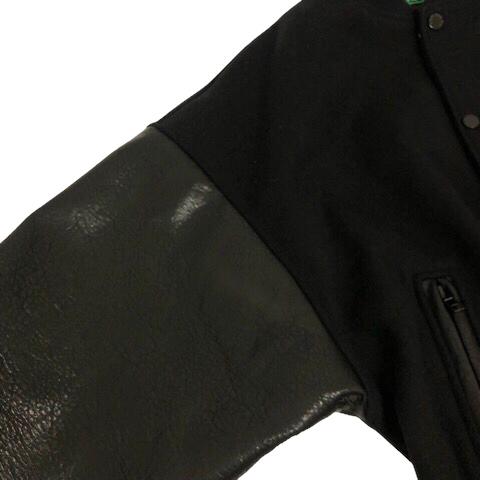 中古】ア フュー グッド キッズ スタジャン ブルゾン ウール混 レザー