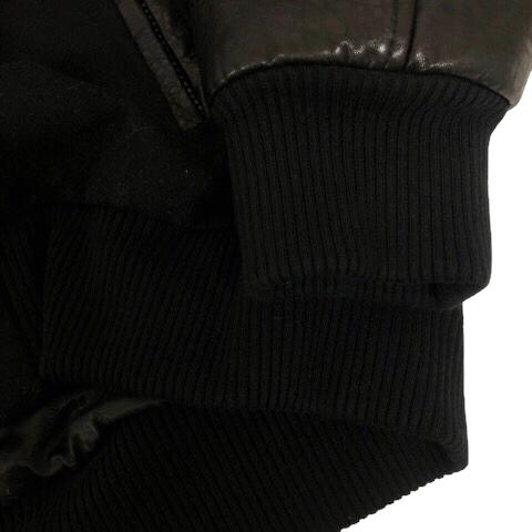 中古】ア フュー グッド キッズ スタジャン ブルゾン ウール混 レザー