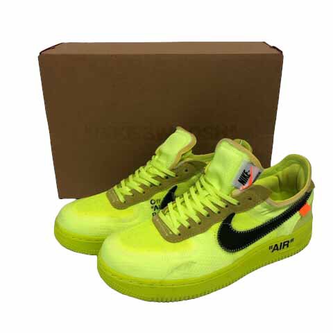 中古】ナイキ NIKE スニーカー THE 10 OFF-WHITE X AIR FORCE 1 LOW VOLT AO4606-700 27.5cm  ネオンイエロー メンズの通販はau PAY マーケット - ブランド古着のベクトル | au PAY マーケット－通販サイト