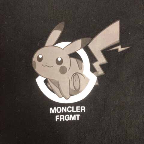 中古】MONCLER FRAGMENT 20AW THUNDERBOLT PROJECT pokemon Tシャツ