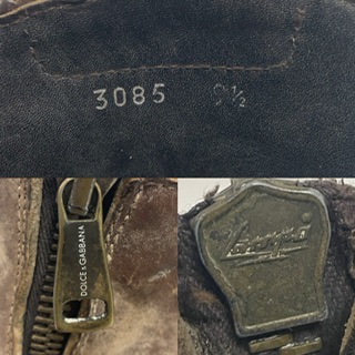 中古】ダメージ加工 ヴィンテージ加工 レザーブーツ サイドジップ 9 1