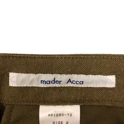 中古】マダーアッカ mader Acca パンツ ボトムス スラックス コットン