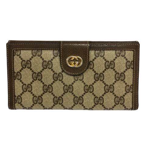 中古】グッチ GUCCI オールドグッチ GG 長財布 ウォレット ロゴ