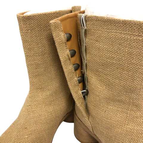 【中古】未使用品 メゾンマルジェラ Maison Margiela S37WU0428 Tabi Boots 足袋ブーツ ショートブーツ リネン 41  ベージュ メンズ｜au PAY マーケット