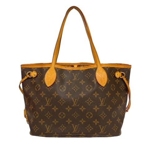 【中古】ルイヴィトン LOUIS VUITTON M40155 ネヴァーフルPM 旧型 トートバッグ ハンドバッグ モノグラム ブラウン ベージュ レディースの通販は