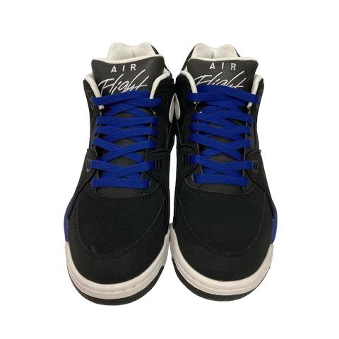 【中古】ナイキ NIKE スニーカー エアフライト 306252-014 ハイカット ロゴ 26.5?p 黒 ブラック 白 ホワイト 青 ブルー メンズ 中古】ナイキ NIKE スニーカー エアフライト 306252-014 ハイカット