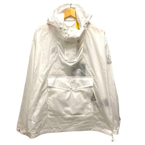 【中古】未使用品 モンクレール MONCLER 20SS REYNARD GIUBBOTTO ナイロンジャケットブルゾン プルオーバー ロゴ 長袖 3 白 レディース