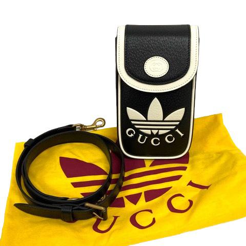 中古】未使用品 グッチ GUCCI ×アディダス adidas 721794 ミニ  