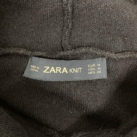 美品 ザラ ニット ZARA KNIT パール ビジュー の 可愛い フード 付き ニット セーター パーカー M ZARA 美品 ザラ ニット KNIT パール ビジュー の 可愛い フード