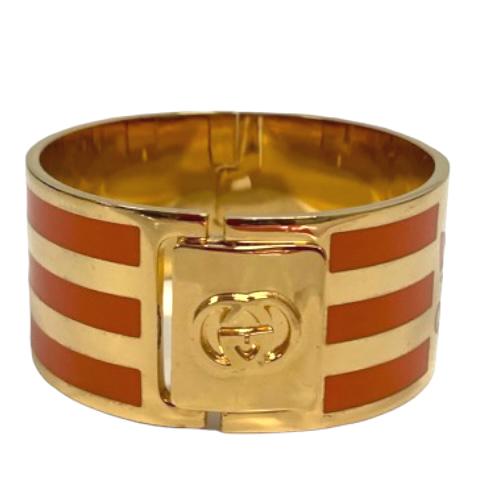 中古】未使用品 グッチ GUCCI ×アディダス adidas カフ ブレスレット