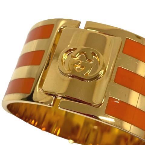 中古】未使用品 グッチ GUCCI ×アディダス adidas カフ ブレスレット