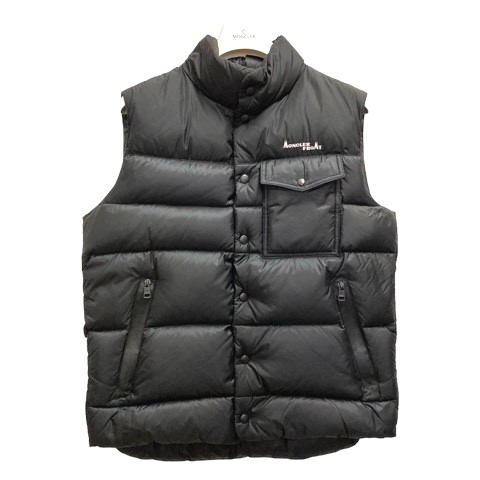 【中古】モンクレール ダウンベスト 7 MONCLER Fragment Hiroshi Fujiwara D209U4330950 アウター ナイロン 1 黒 ブラック メンズ