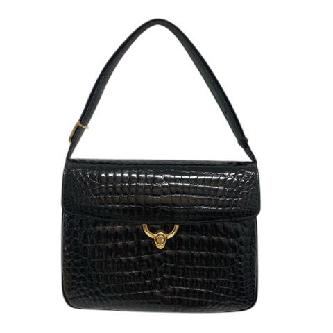 中古】ジーノトロンバ Gino Tromba トートバッグ ハンド クロコダイル