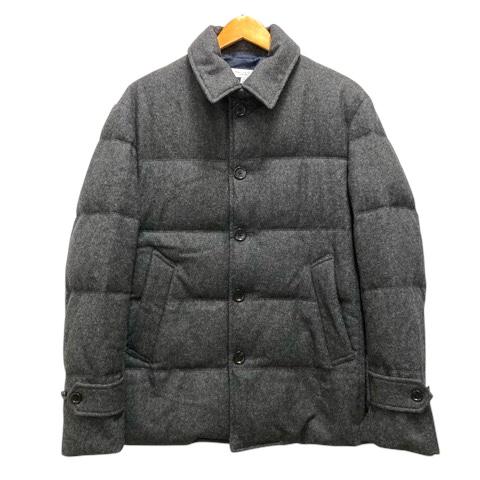 【中古】未使用品 B&Y ユナイテッドアローズ ダウンジャケット ブルゾン ウール混 フェザー混 無地 長袖 M ダークグレー メンズの通販は 9,317円