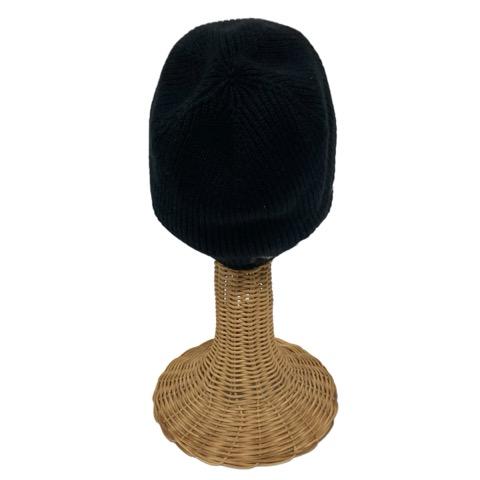 モンクレール　ニット帽　黒 ブラック ニットキャップ : ハット＆ベレー 向けの レディース