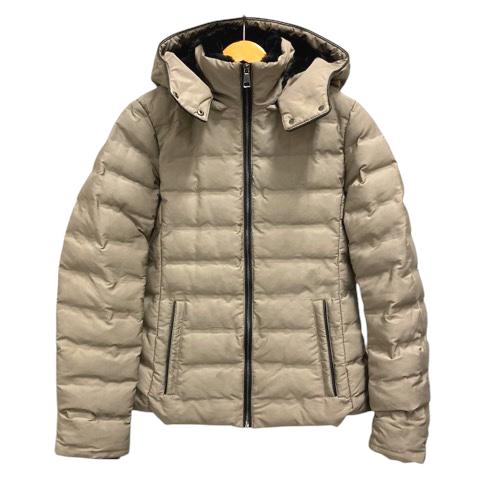【中古】ザラ ZARA ジャケット ブルゾン ジャンパー アウター 中綿 無地 M グレー ベージュ グレージュ レディース