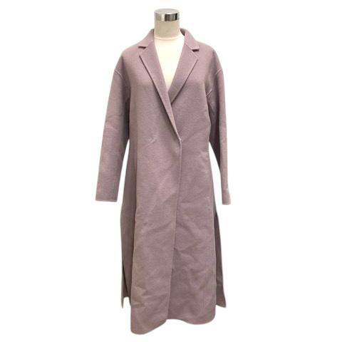 【中古】アドーア ADORE コート アウター ウール混 カシミヤ混 サイドスリット ロング丈 長袖 36 紫 パープル レディースの通販は 16,060円