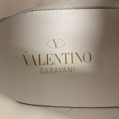 【中古】ヴァレンティノ ガラヴァーニ VALENTINO GARAVANI スニーカー ローカット EM1A41W2 22.5cm 白 ホワイト レディース