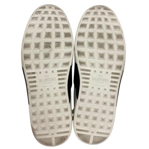 【中古】ヴァレンティノ ガラヴァーニ VALENTINO GARAVANI スニーカー ローカット EM1A41W2 22.5cm 白 ホワイト レディース