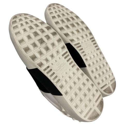 【中古】ヴァレンティノ ガラヴァーニ VALENTINO GARAVANI スニーカー ローカット EM1A41W2 22.5cm 白 ホワイト レディース