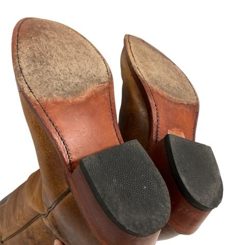 中古】トニーラマ TONY LAMA ウエスタンブーツ レザー 25cm ブラウン