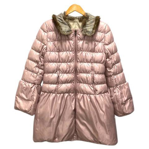 BURBERRY ピンクベージュ ダウンジャケット 38 BURBERRY ピンクベージュ ダウンジャケット 38 バーバリーブルー
