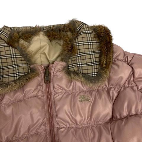 BURBERRY ピンクベージュ ダウンジャケット 38