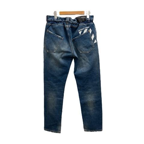 【中古】オフホワイト OFF WHITE デニム ジーンズ プリント コットン OMYA005S19386025 31 青 ブルー 白 ホワイト 黒 ブラック メンズ 中古】オフホワイト OFF WHITE デニム ジーンズ プリント コットン