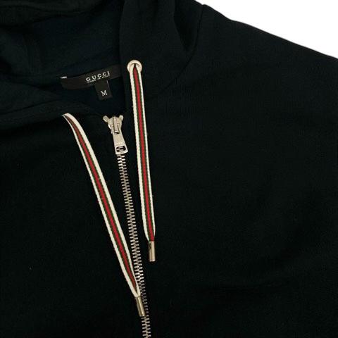 【中古】グッチ GUCCI 256124-X3519 ベスト パーカー フーディー コットン M 紺 ネイビー メンズ 中古】グッチ GUCCI 256124-X3519 ベスト パーカー フーディー