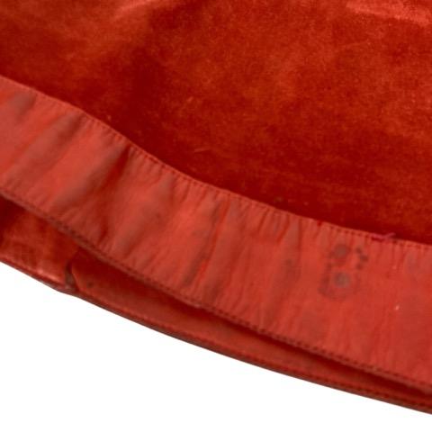 【中古】グッチ GUCCI ミニスカート オールドグッチ スエード 44 赤 レッド ゴールド レディース_3