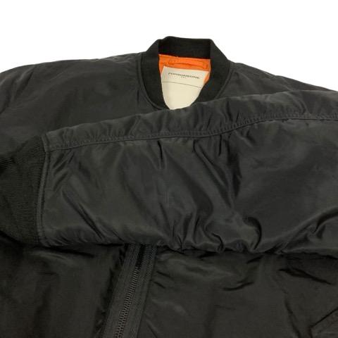 【中古】フォーサムワン FORSOMEONE 上衣 MA-1 長袖 ロゴタイプ刷り上げる 78000385 48 黒 黒いこと 白 白いこと メンズ