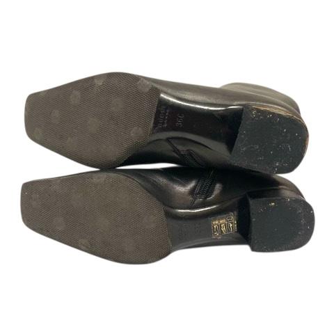 中古】グッチ GUCCI ロングブーツ ジョッキーブーツ シューズ スクエア