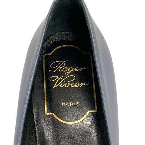 中古】ロジェヴィヴィエ ROGER VIVIER パンプス ラウンドトゥ バックル