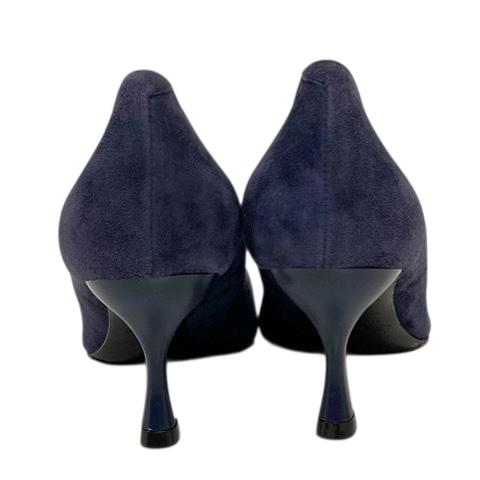 【中古】ロジェヴィヴィエ ROGER VIVIER パンプス ラウンドトゥ スエード バックル ピンヒール 35 紺 ネイビー レディース 中古】ロジェヴィヴィエ ROGER VIVIER パンプス ラウンドトゥ スエード