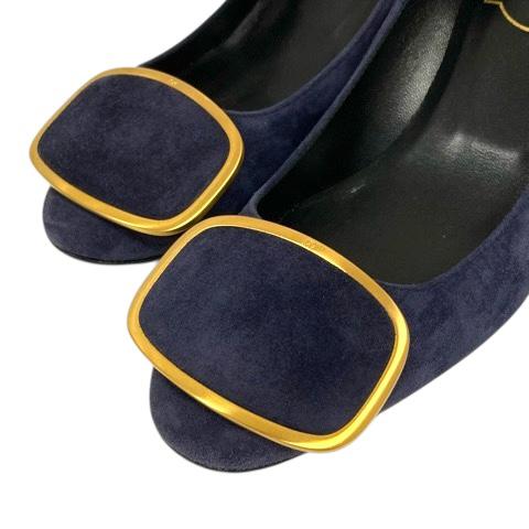 中古】ロジェヴィヴィエ ROGER VIVIER パンプス ラウンドトゥ スエード
