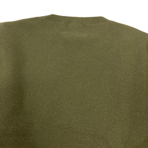 【中古】マークジェイコブス MARC JACOBS Heaven by Marc Jacobs ニット セーター 長袖 総柄 ウール XS カーキ 紫 パープル レディース_5