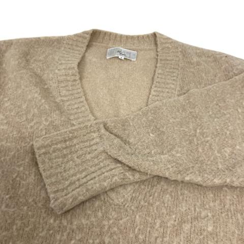 中古】アンフォロー UNFOLLOW ニット セーター 長袖 Vネック 無地