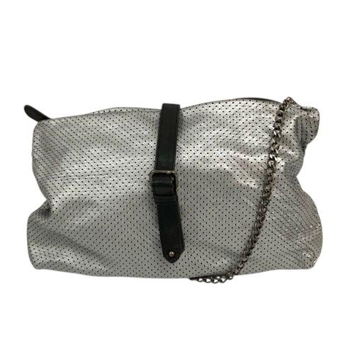 【中古】ジョルジオブラット GIORGIO BRATO ショルダーバッグ チェーン メッシュ シルバー 黒 ブラック レディース