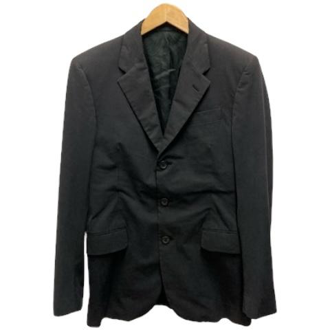 【中古】プラダ PRADA テーラードジャケット パンツ セットアップ  シングル イタリア製 46S ブラック メンズ_1
