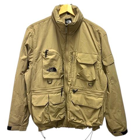 【中古】ザノースフェイス THE NORTH FACE NP22533 フィールドユーティリティジャケット ナイロン ロゴ刺繍 長袖 S ベージュ メンズ