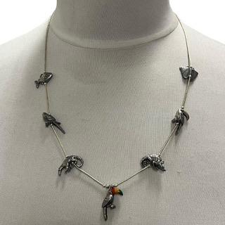 【中古】ネックレス 動物モチーフ 925 species survival plan シルバー メンズ レディース