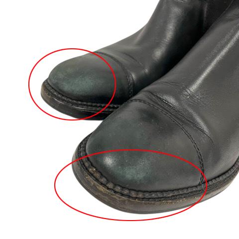 中古】シャネル CHANEL G26565 サイドゴアブーツ ショートブーツ ワン