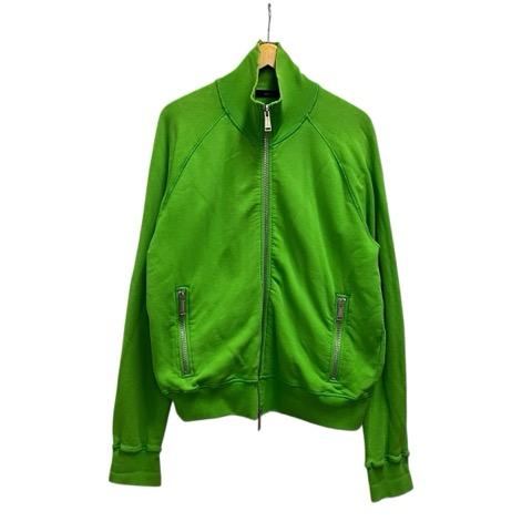 【中古】ディースクエアード DSQUARED2 トレーナー 長袖 ハイネック プリント XXL 緑 グリーン 紺 ネイビー 白 ホワイト メンズ