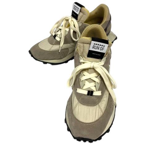【中古】RUN OF ランオブ ELIO M スニーカー ローカット EU40 25cm位 ベージュ ホワイト メンズ