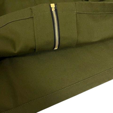 【中古】マルニ MARNI ZIP-UP OVERSHIRT ジップアップオーバーシャツ ブルゾン ワンポイント ロゴ 長袖 46 緑 カーキ メンズ 中古】マルニ MARNI ZIP-UP OVERSHIRT ジップアップオーバーシャツ