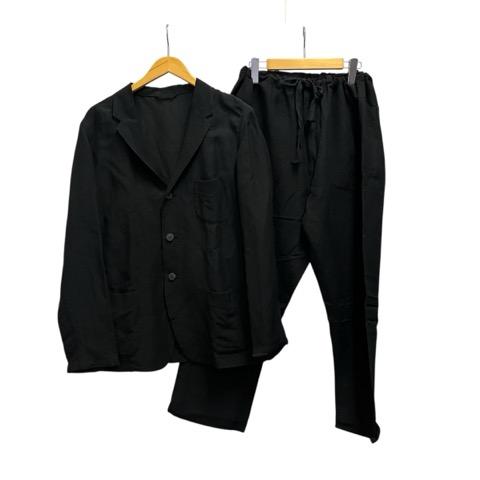 【中古】トゥモローランド ル ヴェルヌイユ LE VERNEUIL セットアップ ジャケット パンツ 長袖 無地 T191500 40 黒 ブラック メンズ
